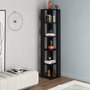 Hanah Home Nati Corner - Estantería de Madera Negra